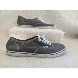 Vans Off The Wall Tennis Shoes Womens Sz 8.5 Mens size 7 Gray & White w/Lacings